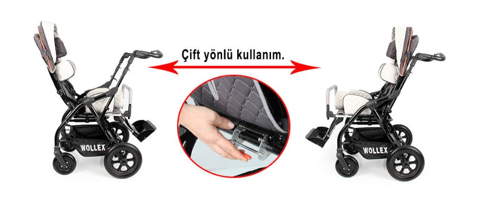 WOLLEX 8001-16 Trıo Cp Engelli Puset Sandalye