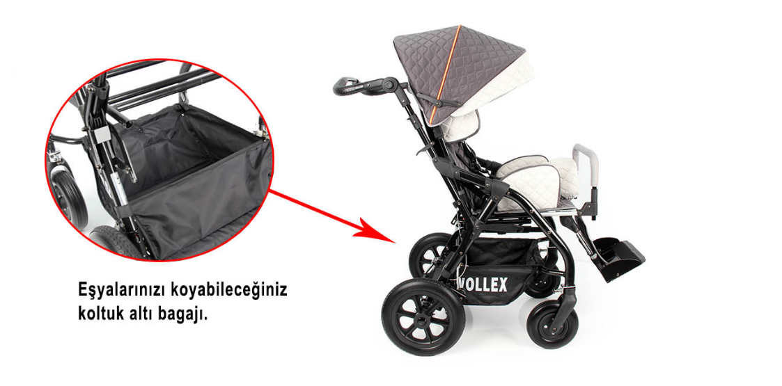 WOLLEX 8001-16 Trıo Cp Engelli Puset Sandalye