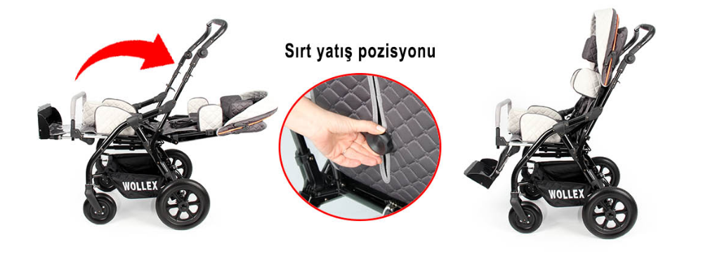 WOLLEX 8001-16 Trıo Cp Engelli Puset Sandalye