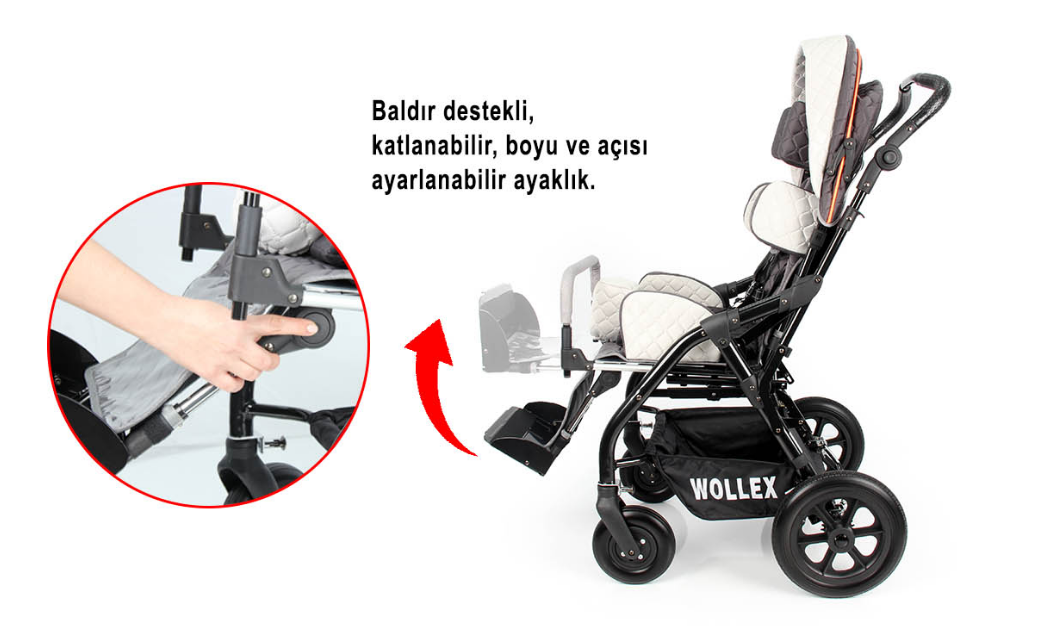 WOLLEX 8001-16 Trıo Cp Engelli Puset Sandalye