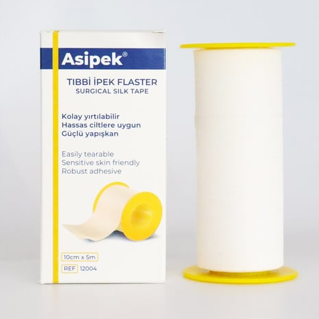 ASİPEK Tıbbi Ipek Flaster 10cm x 5m 10 Adet