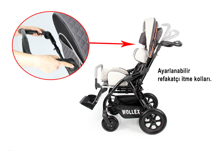 WOLLEX 8001-16 Trıo Cp Engelli Puset Sandalye